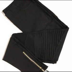 Black Moto Jeggings